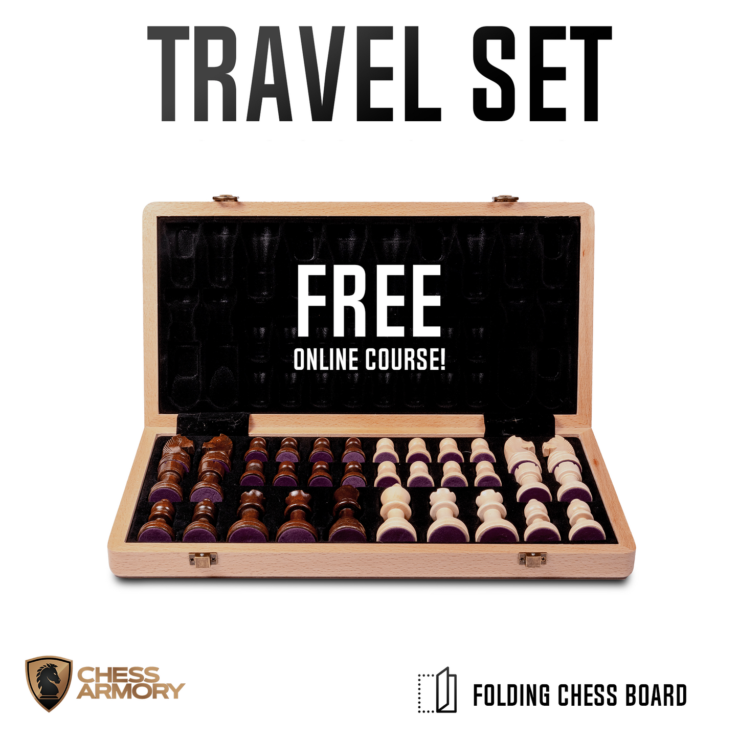 Chess Armory Premium Chess Set (Walnut Wood)