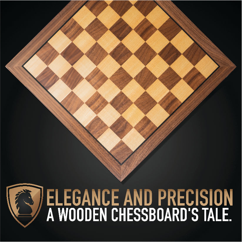 Chess Armory 15" Wooden Chess Board, Premium Chess Board