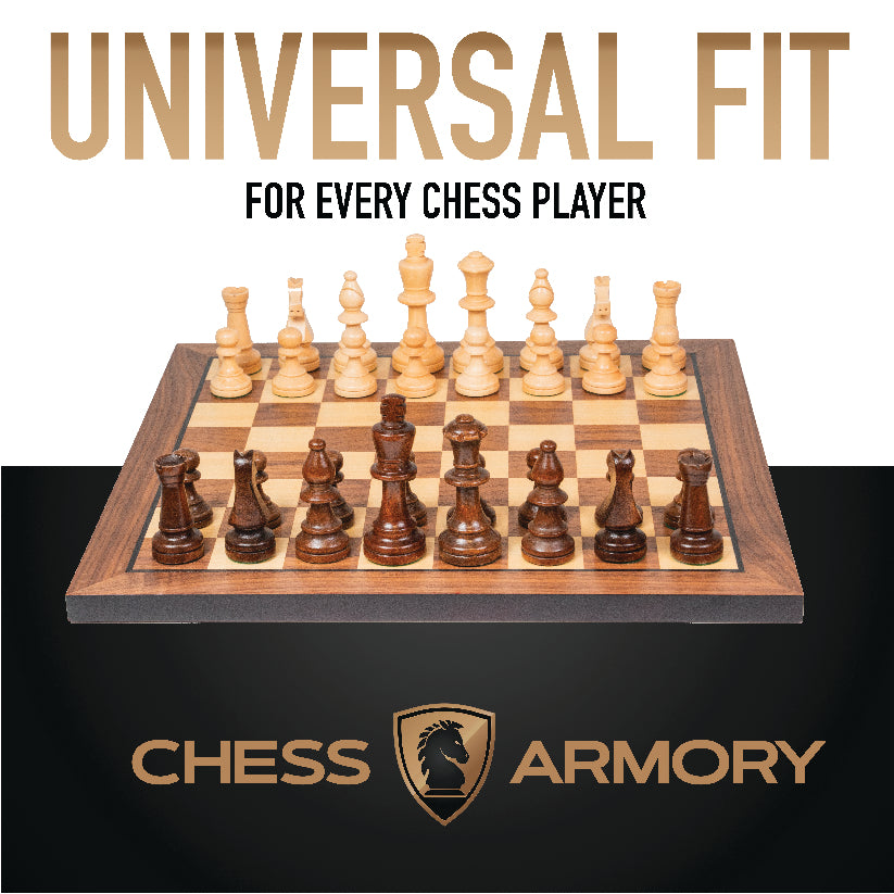 Chess Armory 15" Wooden Chess Board, Premium Chess Board
