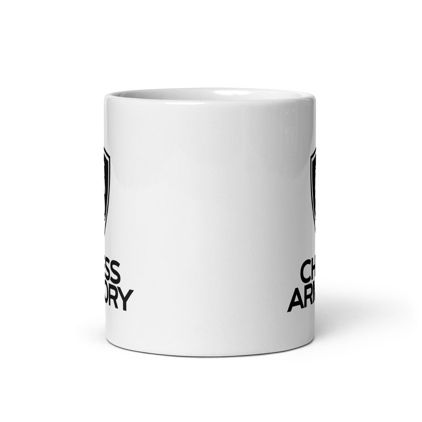 White glossy mug