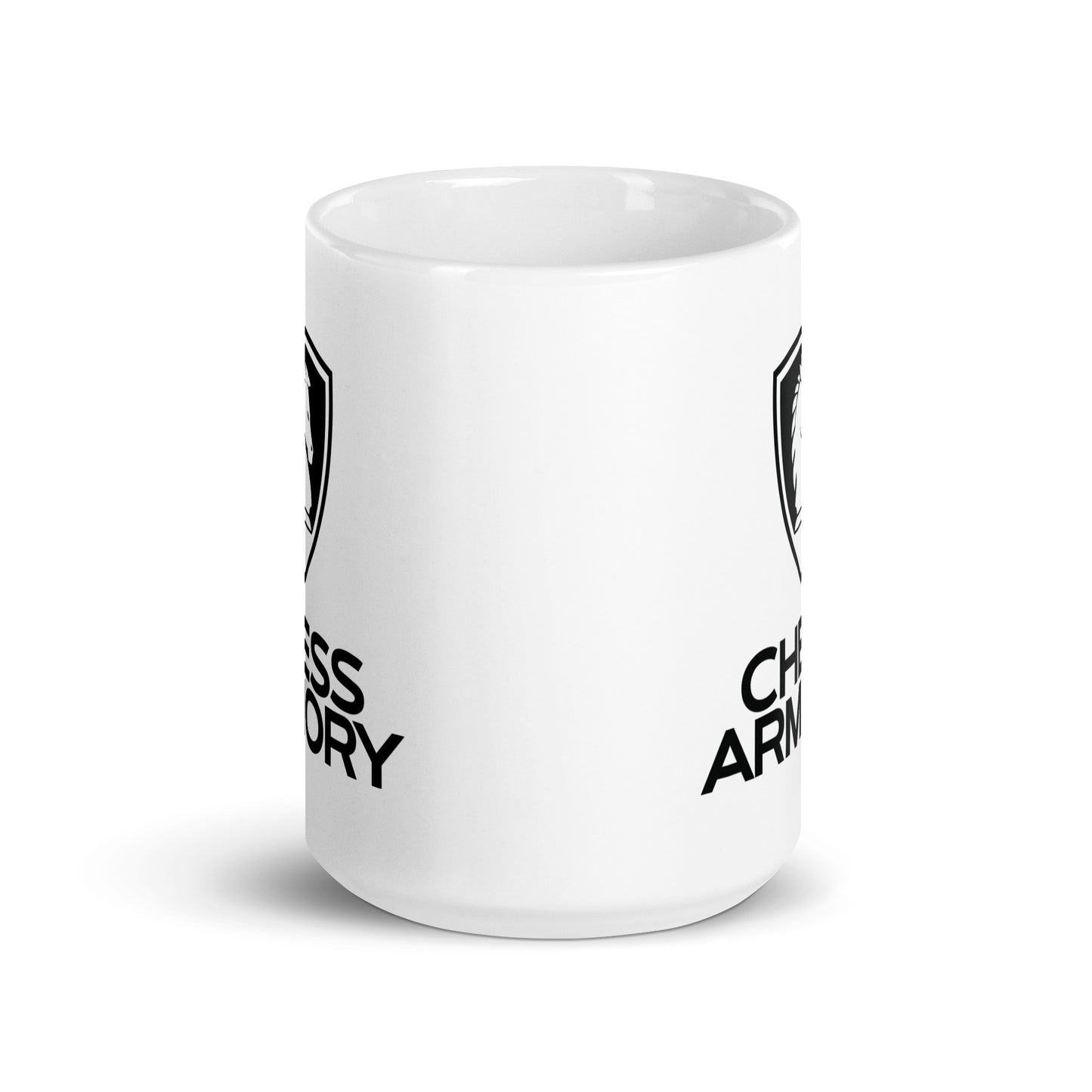 White glossy mug