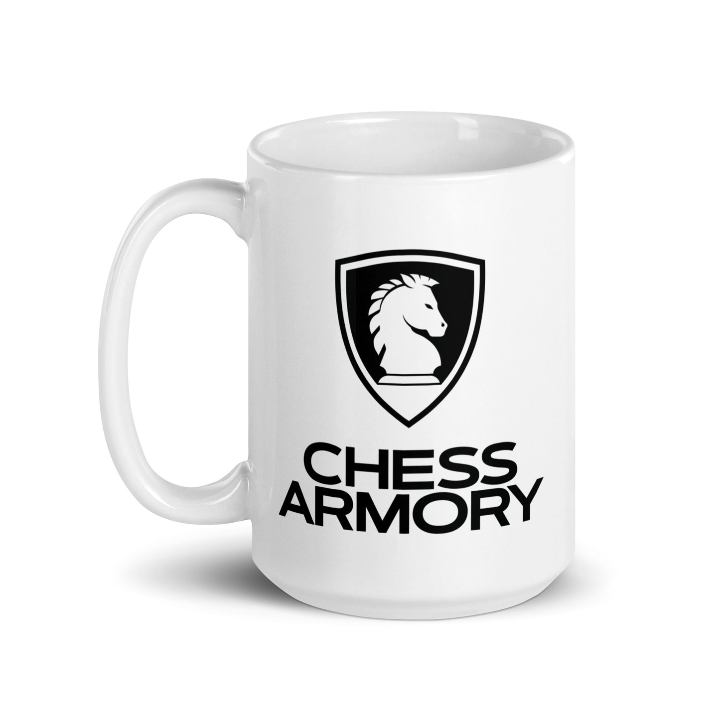 White glossy mug