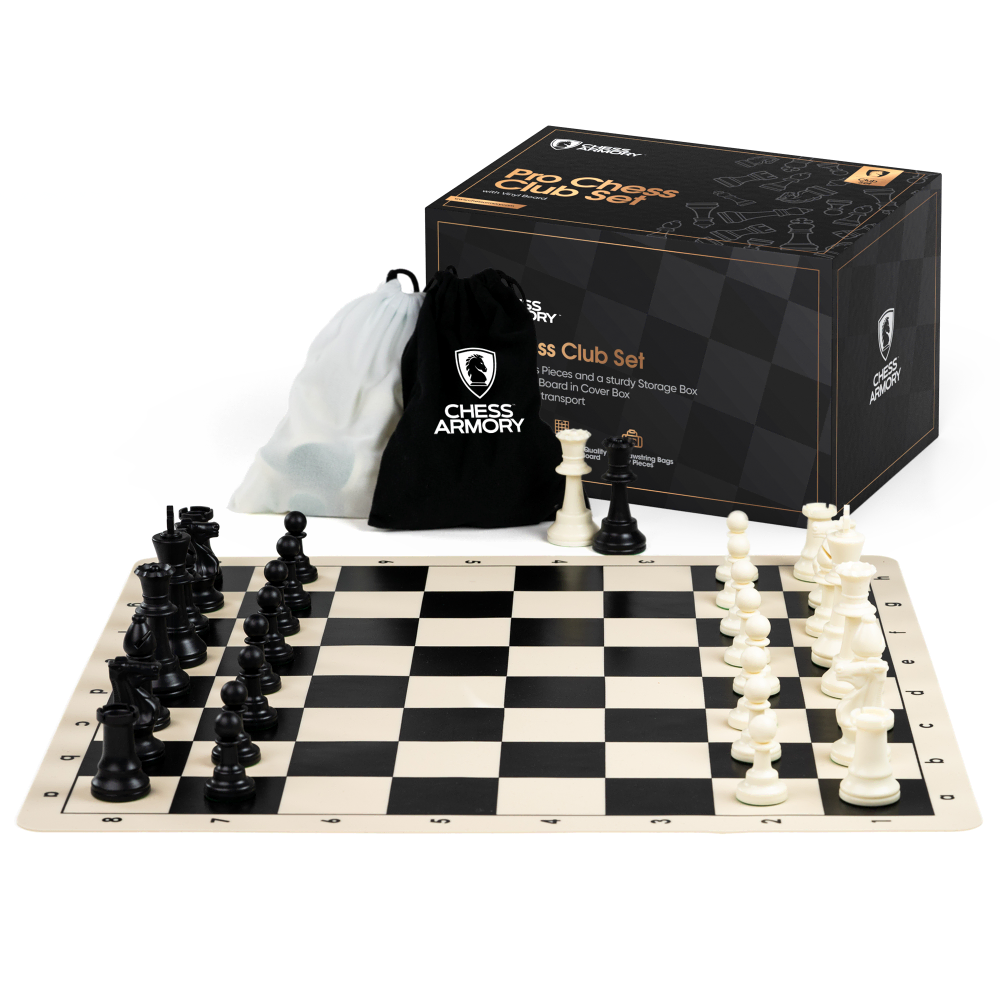 Professional Tournament Chess Set with Silicone Board