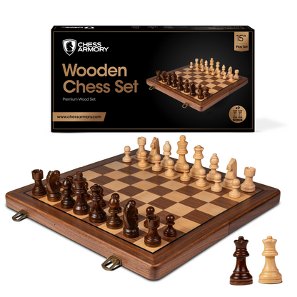Chess Armory Premium Chess Set (Walnut Wood)